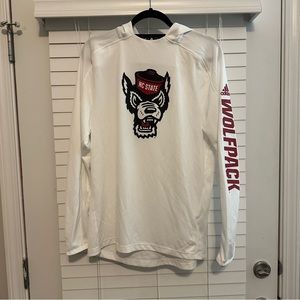 NC State White Long Sleeve Drifit